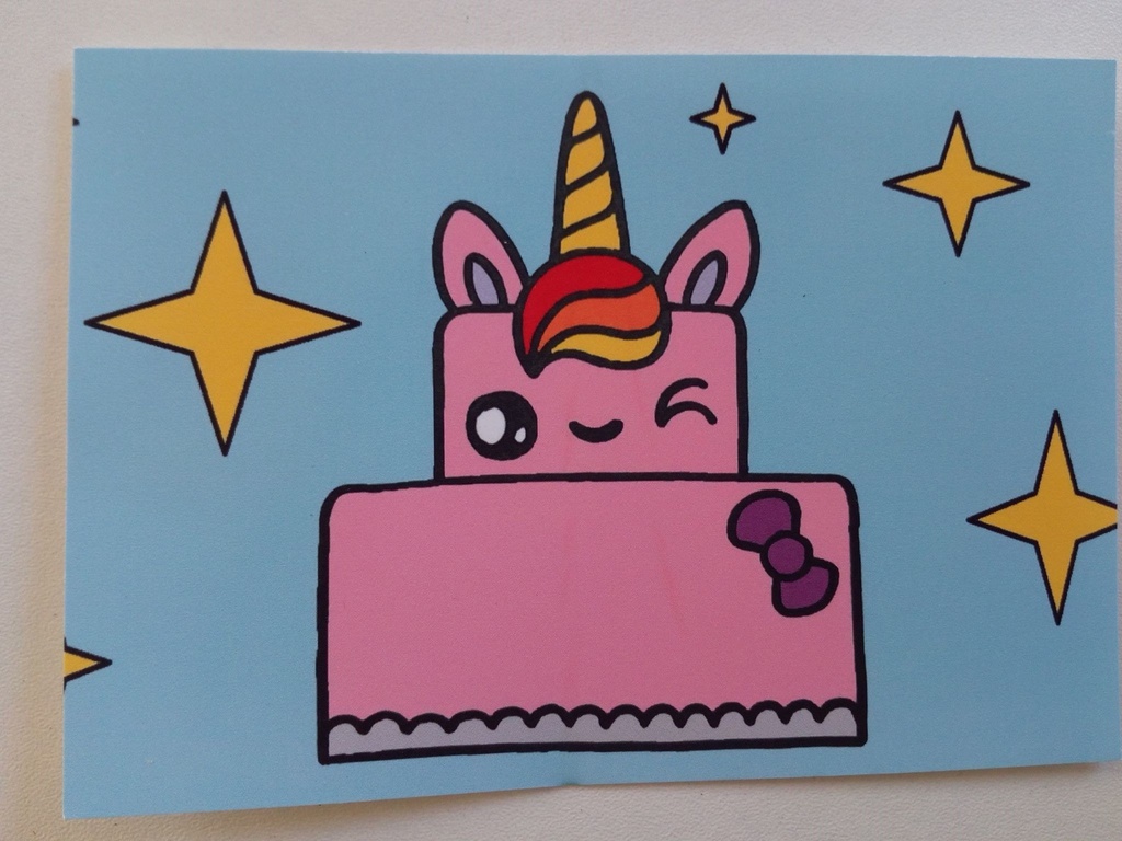 Carte Gateau Licorne