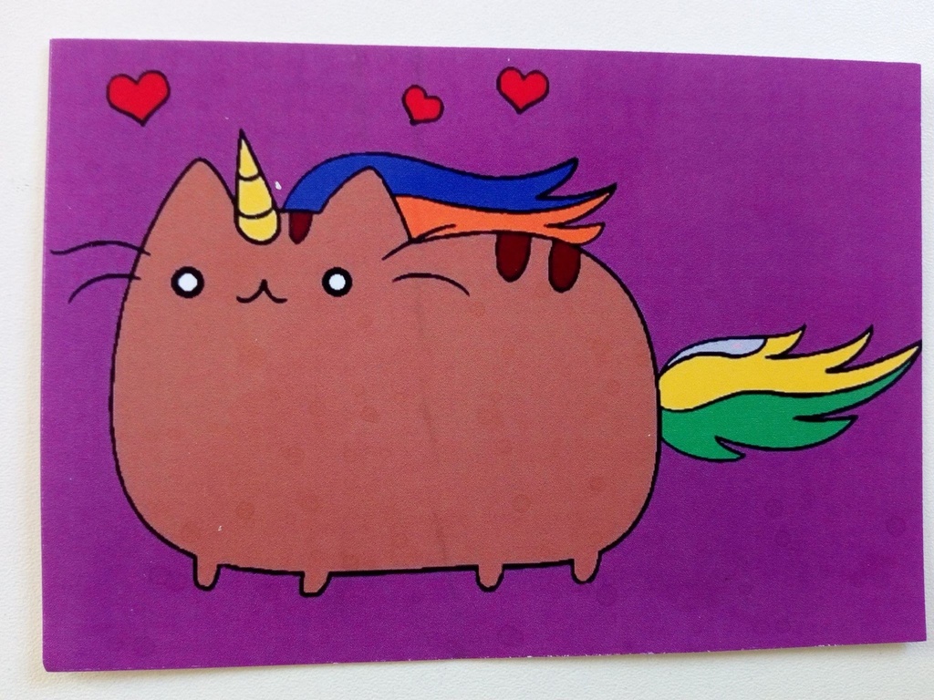 Carte Chat Licorne