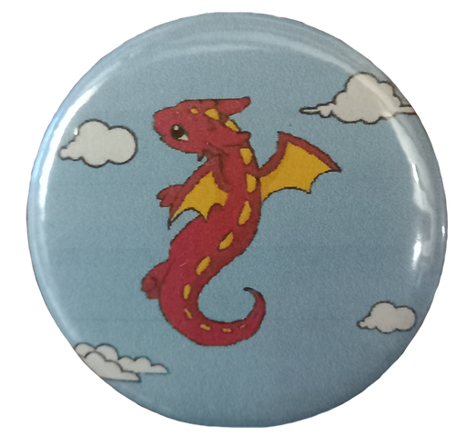 Badge Dragon Rouge